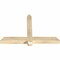 Ekena Millwork Eugene Rough Sawn Timber Gable Bracket, Douglas Fir, 48"W x 32"H x 4"D x 4"F, 16/12 Pitch GBW048X32X0404EUG00RDF - alternate 4